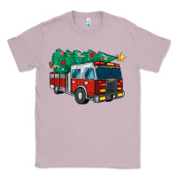 Lilac christmas fire truck Classic Tee - MaliasSmallBusiness