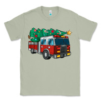Matcha christmas fire truck Classic Tee - MaliasSmallBusiness