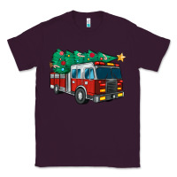 Plum christmas fire truck Classic Tee - MaliasSmallBusiness