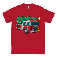 Red christmas fire truck Classic Tee - MaliasSmallBusiness