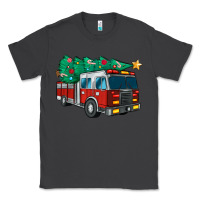 Smoke christmas fire truck Classic Tee - MaliasSmallBusiness