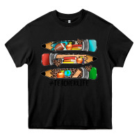 Black #teacherlife pencils Heavy Core Tee - JahusDesignShop