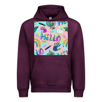 Mauve Wine hello kindergarten seamless pattern Urban Hoodie - BundleAndBundleShop