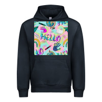 Navy hello kindergarten seamless pattern Urban Hoodie - BundleAndBundleShop