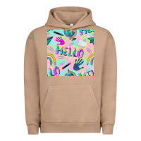Pigment Burro hello kindergarten seamless pattern Urban Hoodie - BundleAndBundleShop