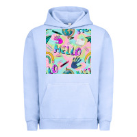 Pigment Grape Ice hello kindergarten seamless pattern Urban Hoodie - BundleAndBundleShop