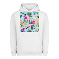 Pigment Lunar Rock hello kindergarten seamless pattern Urban Hoodie - BundleAndBundleShop