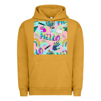 Pigment Peanut Butter hello kindergarten seamless pattern Urban Hoodie - BundleAndBundleShop