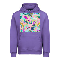 Tulip hello kindergarten seamless pattern Urban Hoodie - BundleAndBundleShop