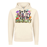 Vintage Artic See the ability not the disability Vintage Hoodie - NancyCooperArtShop