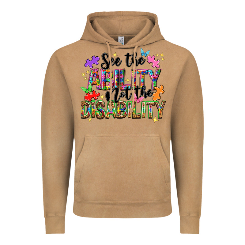 See The Ability Not The Disability Vintage Hoodie by NancyCooperArtShop | Teevron