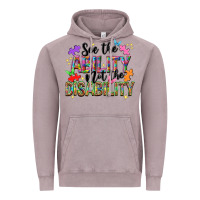 Vintage Zinc See the ability not the disability Vintage Hoodie - NancyCooperArtShop