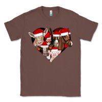Chestnut farm animals christmas Classic Tee - CowhideDigitalArt