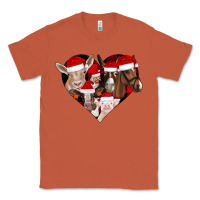 Copper farm animals christmas Classic Tee - CowhideDigitalArt