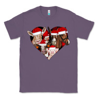 Lavender farm animals christmas Classic Tee - CowhideDigitalArt