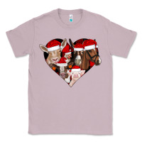 Lilac farm animals christmas Classic Tee - CowhideDigitalArt