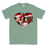 Sage farm animals christmas Classic Tee - CowhideDigitalArt