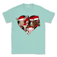 Seafoam farm animals christmas Classic Tee - CowhideDigitalArt