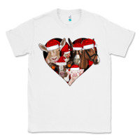 White farm animals christmas Classic Tee - CowhideDigitalArt