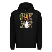 Black Hip hop Easter Bunny Easter Day Premium Hoodie - HowdyJamesFarm