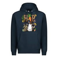 Navy Hip hop Easter Bunny Easter Day Premium Hoodie - HowdyJamesFarm