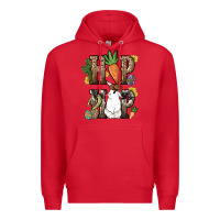 Red Hip hop Easter Bunny Easter Day Premium Hoodie - HowdyJamesFarm