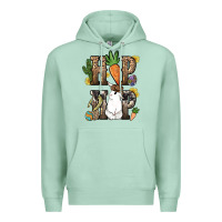 Seafoam Hip hop Easter Bunny Easter Day Premium Hoodie - HowdyJamesFarm