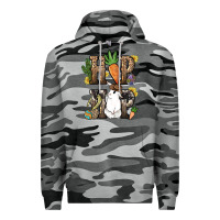 Slate Camo Hip hop Easter Bunny Easter Day Premium Hoodie - HowdyJamesFarm