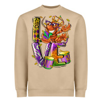 Mushroom Mardi Gras love Heavyweight Sweatshirt - LillyAllenDesigns