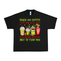 Christmas Characters Coffee Cups Urban Heavy Tee | Teevron