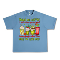 Pebble Blue christmas characters coffee cups Urban Heavy Tee - MaliasSmallBusiness