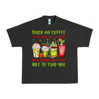 Pigment Black christmas characters coffee cups Urban Heavy Tee - MaliasSmallBusiness