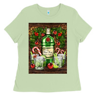 Matcha gin tonic cocktail Ladies Tee - AdoDesignShop
