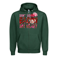 Sports Green Don't go bacon my heart Valentine's Day Zipper Hoodie - HowdyJamesFarm