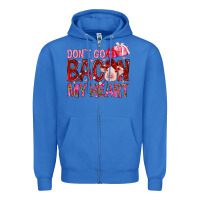 True Royal Don't go bacon my heart Valentine's Day Zipper Hoodie - HowdyJamesFarm