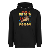 Black Loud and proud cheer Mom Mother's Day Heavyweight Hoodie - CowGirlArtShop