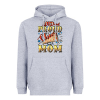 Heather Grey Loud and proud cheer Mom Mother's Day Heavyweight Hoodie - CowGirlArtShop