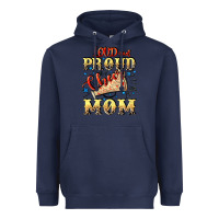 Navy Loud and proud cheer Mom Mother's Day Heavyweight Hoodie - CowGirlArtShop