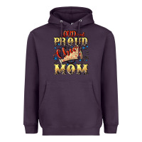 Plum Loud and proud cheer Mom Mother's Day Heavyweight Hoodie - CowGirlArtShop