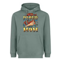 Sage Loud and proud cheer Mom Mother's Day Heavyweight Hoodie - CowGirlArtShop