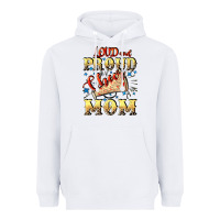 White Loud and proud cheer Mom Mother's Day Heavyweight Hoodie - CowGirlArtShop