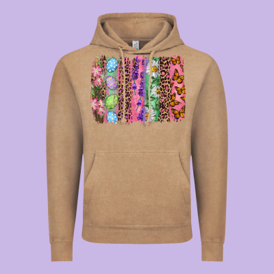 Western Easter Brushstroke Vintage Hoodie Designed By Nancycooperartshop