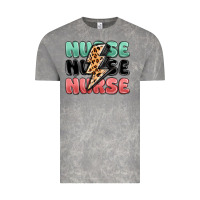 Cloud Rock nurse leopard lightning bolt Vintage Tee - MaliasSmallBusiness