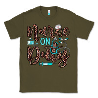 Army Green nurse on duty Classic Tee - JahusDesignShop