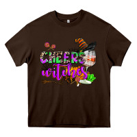 Chocolate Brown cheers witches Heavy Core Tee - AdoDesignShop
