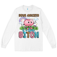 White your anxiety is a lying bitch Long Sleeve Tee - LillyAllenDesigns