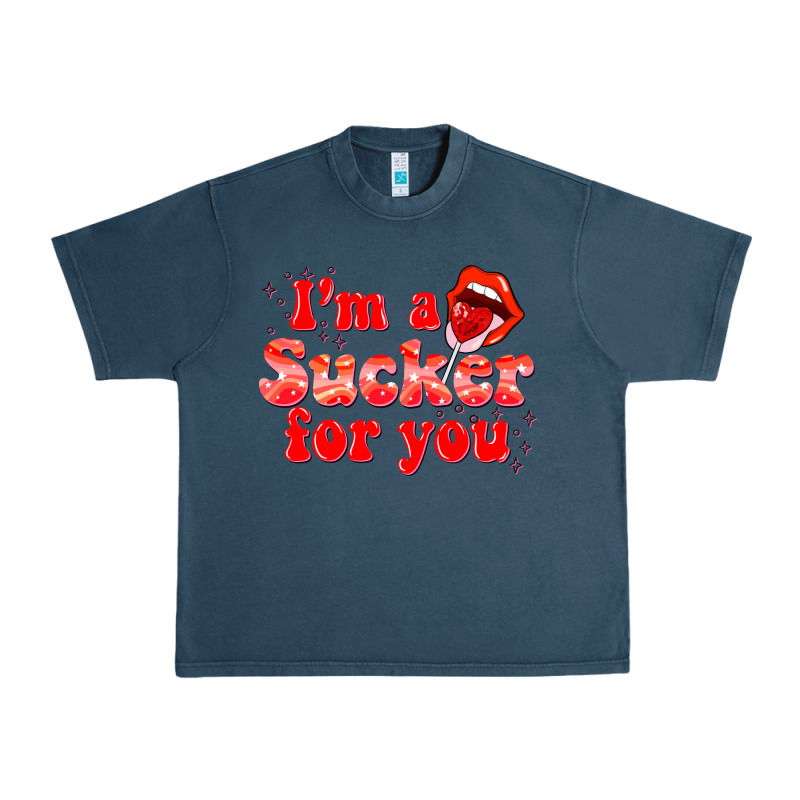 Im A Sucker For You Valentines The Day Urban Heavy Tee by NancyCooperArtShop | Teevron