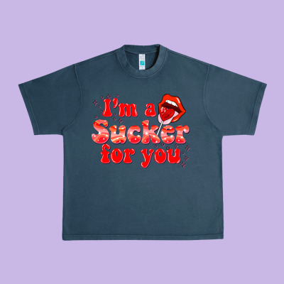 Im A Sucker For You Valentines The Day Urban Heavy Tee Designed By Nancycooperartshop