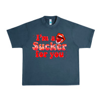 Midnight Navy im a sucker for you valentines the day Urban Heavy Tee - NancyCooperArtShop