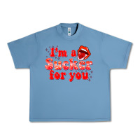 Pebble Blue im a sucker for you valentines the day Urban Heavy Tee - NancyCooperArtShop
